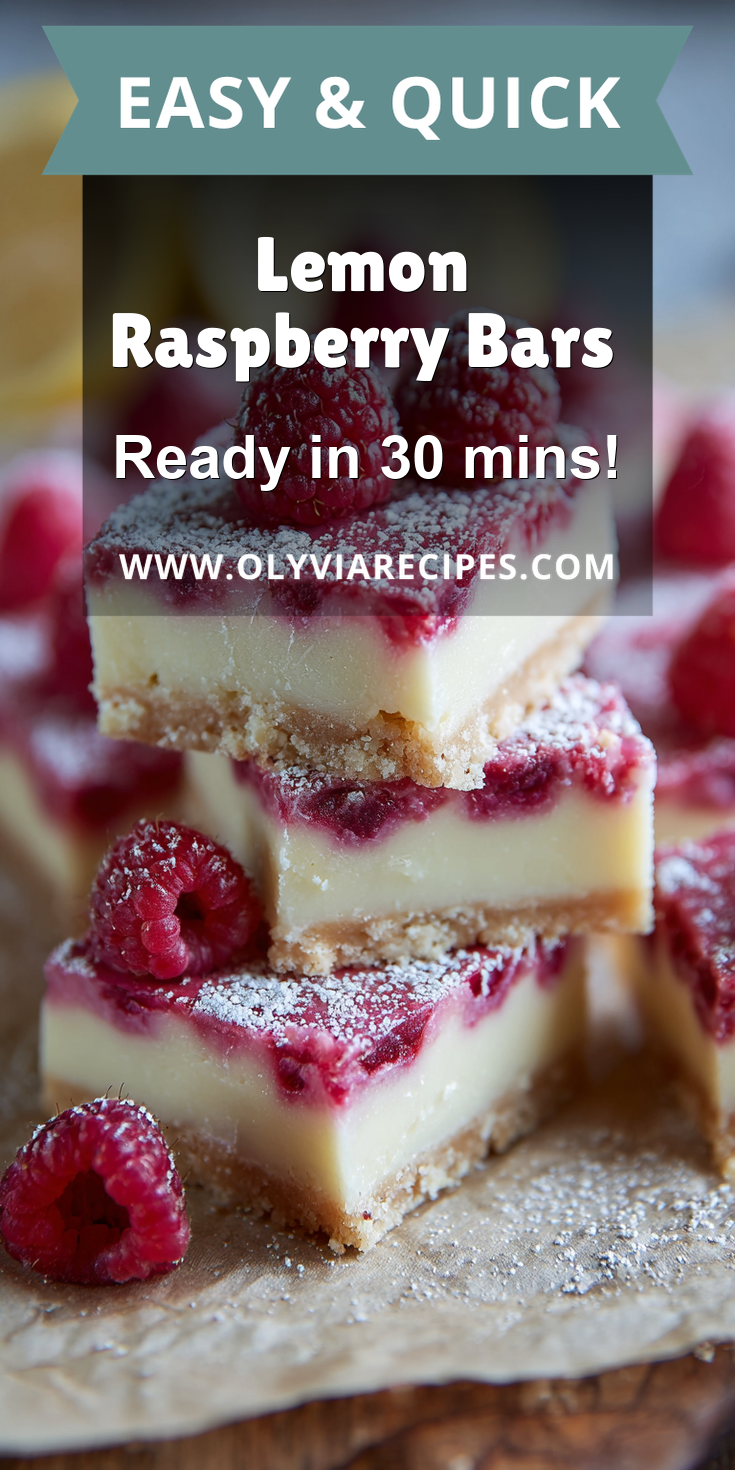 Lemon Raspberry Bars served warm with cozy spices