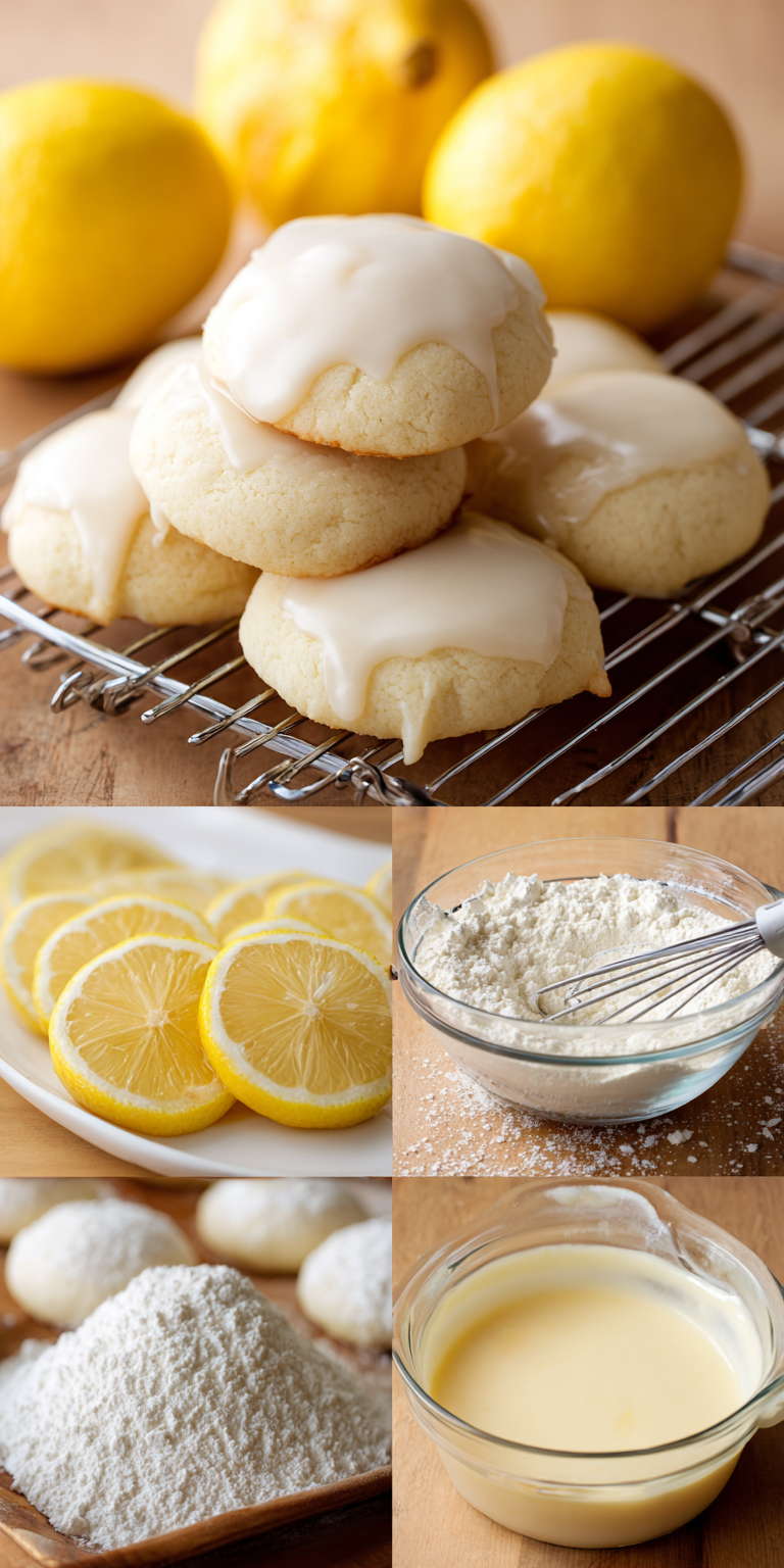 Lemon Ricotta Cookies with Glaze served warm with cozy spices