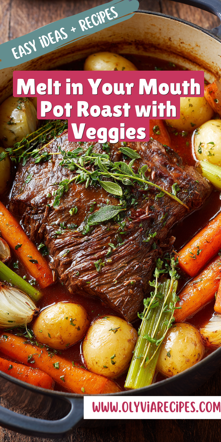 Melt in Your Mouth Pot Roast with Veggies served warm with cozy spices