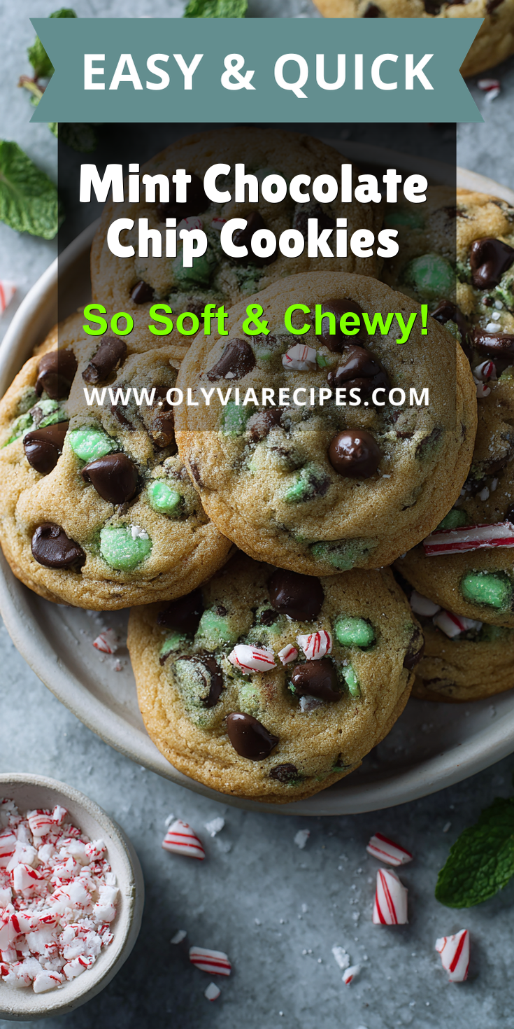 Mint Chocolate Chip Cookies served warm with cozy spices