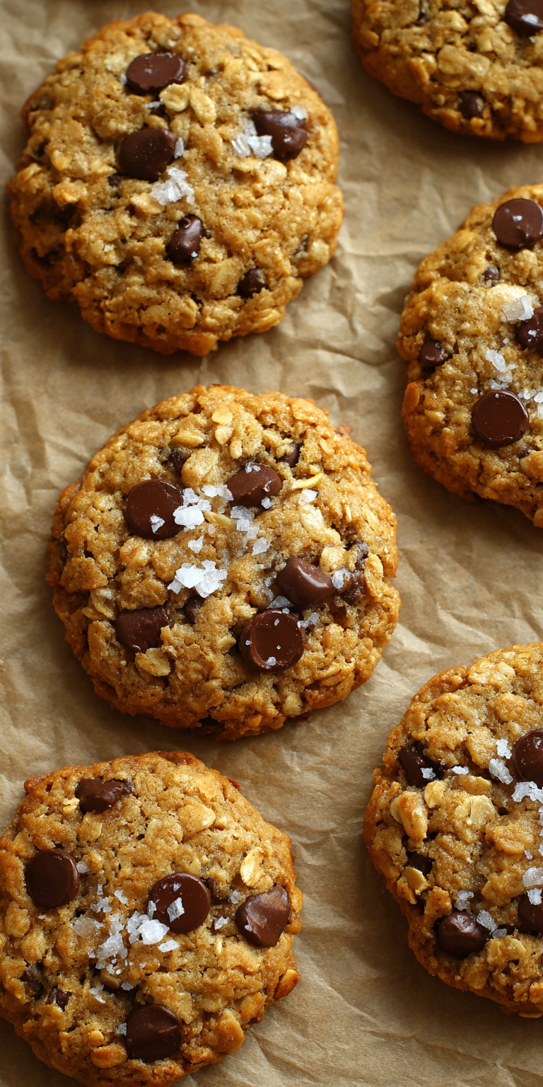 Oatmeal Chocolate Chip Cookies served warm with cozy spices