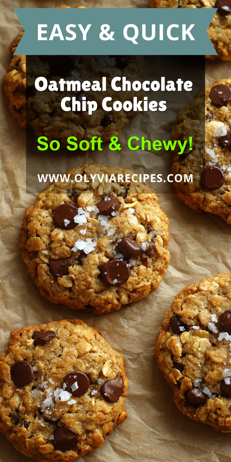 Oatmeal Chocolate Chip Cookies served warm with cozy spices