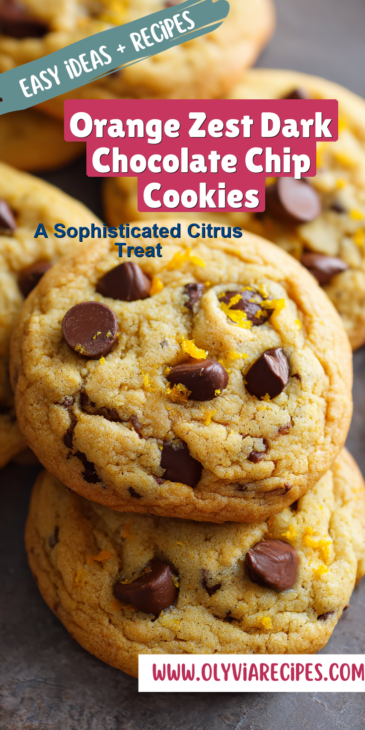 Orange Zest Dark Chocolate Chip Cookies served warm with cozy spices