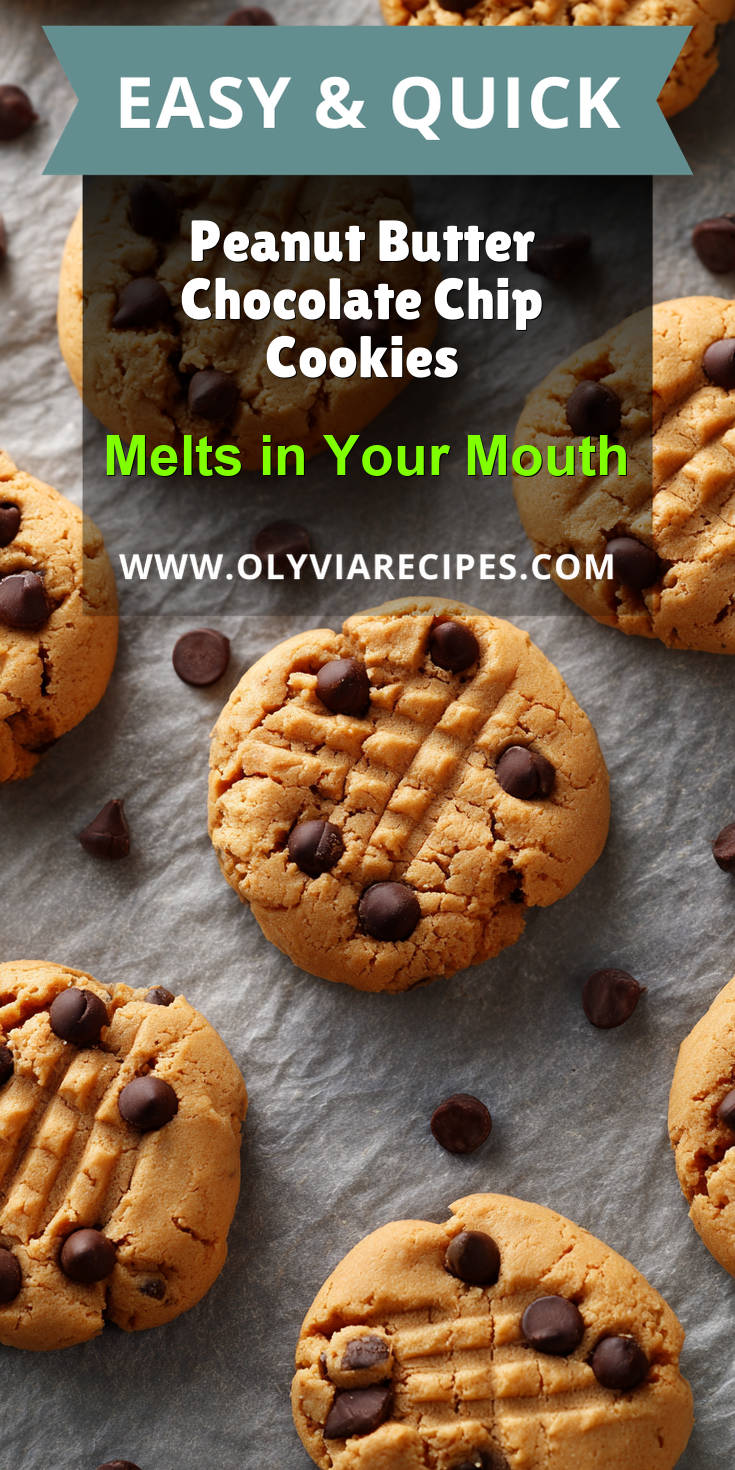 Peanut Butter Chocolate Chip Cookies served warm with cozy spices