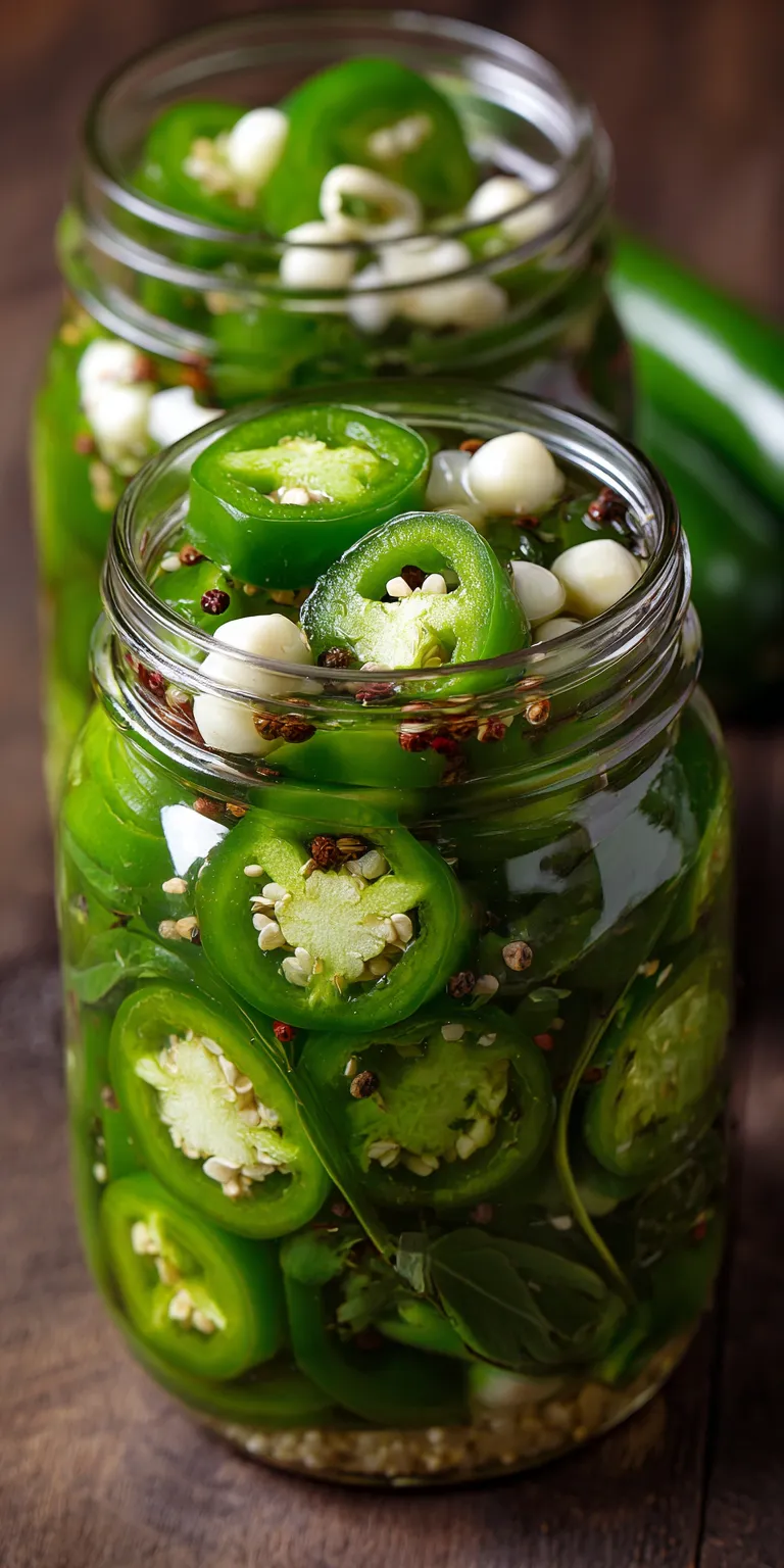 Pickled Jalapenos Homemade Jar served warm with gentle spices and a cozy aroma