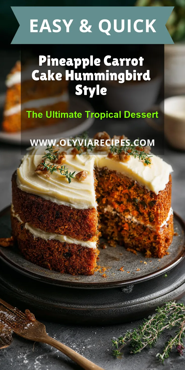 Pineapple Carrot Cake Hummingbird Style served warm with cozy spices