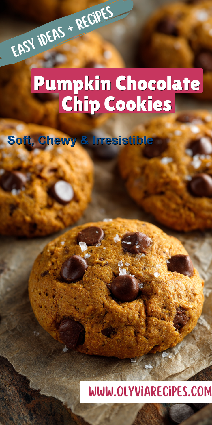 Pumpkin Chocolate Chip Cookies served warm with cozy spices