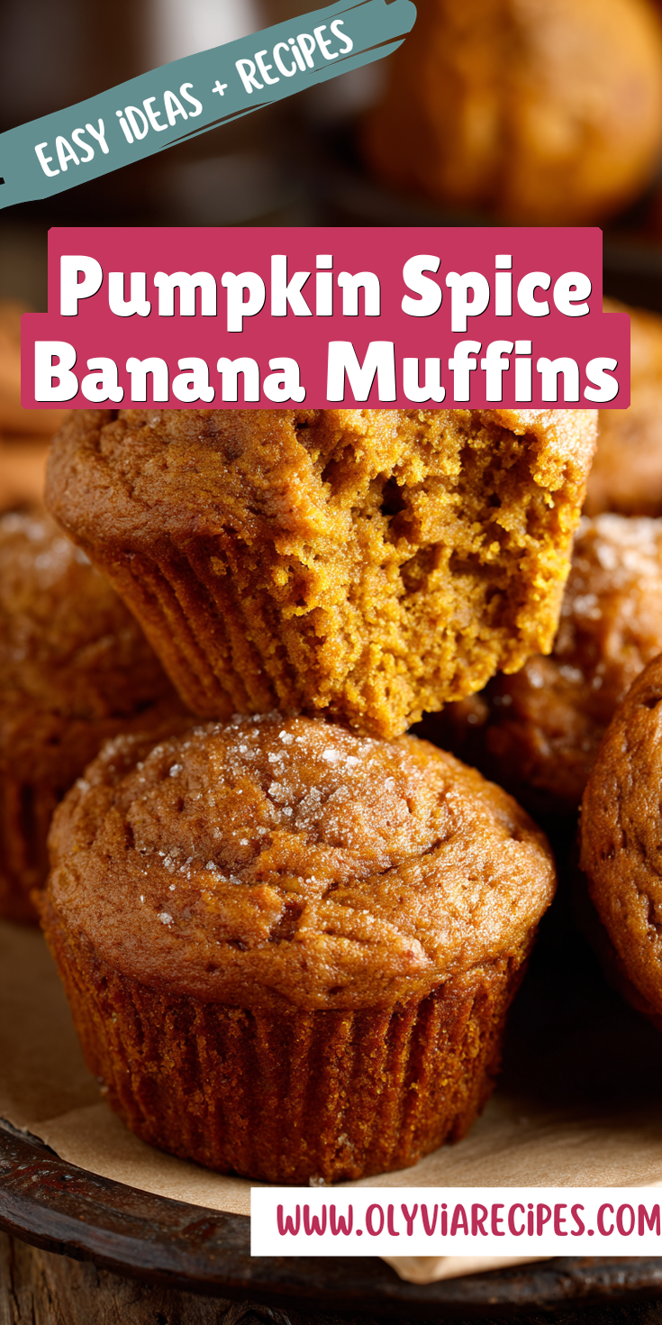 Pumpkin Spice Banana Muffins served warm with gentle spices and a cozy aroma