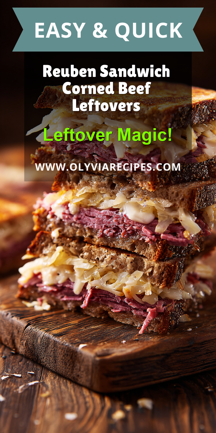 Reuben Sandwich Corned Beef Leftovers served warm with cozy spices