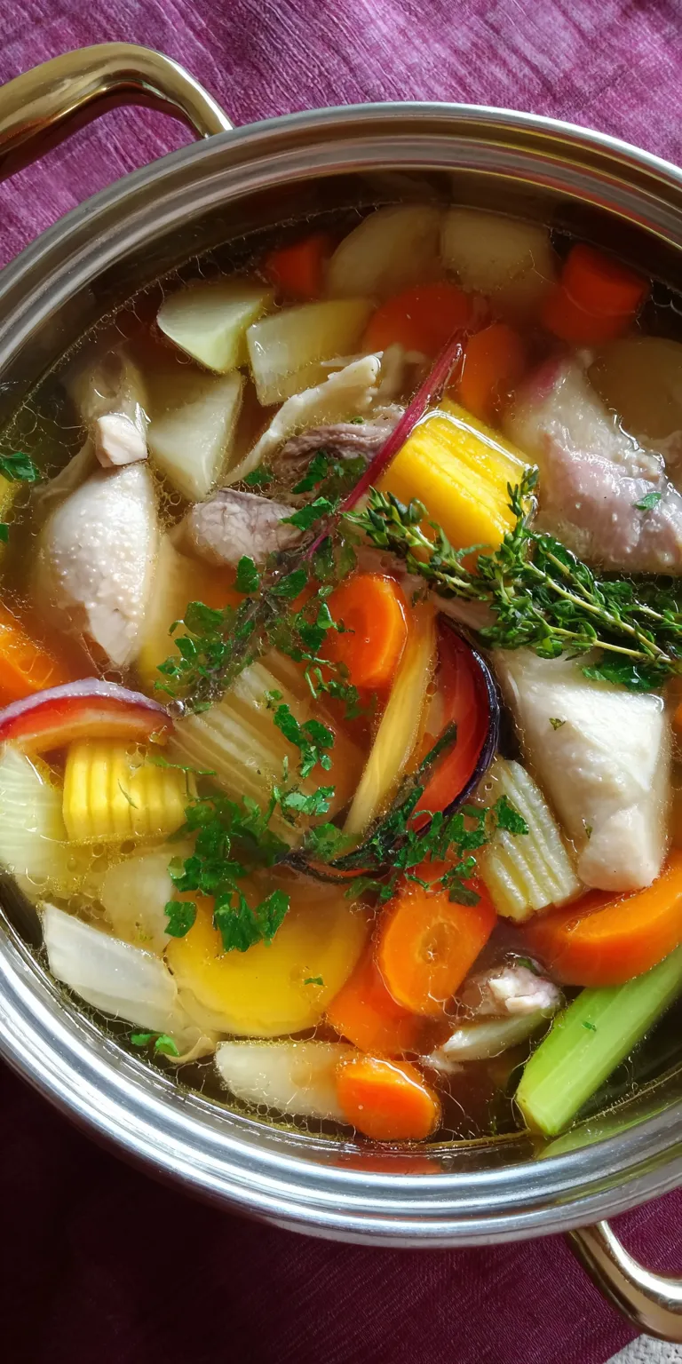 Rolled Dumplings Chicken Soup served warm with gentle spices and a cozy aroma