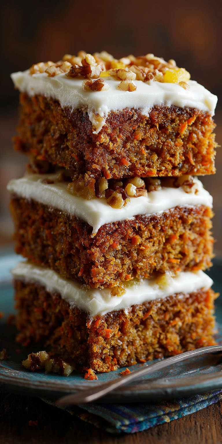 Sheet Pan Carrot Cake for Crowds served warm with cozy spices