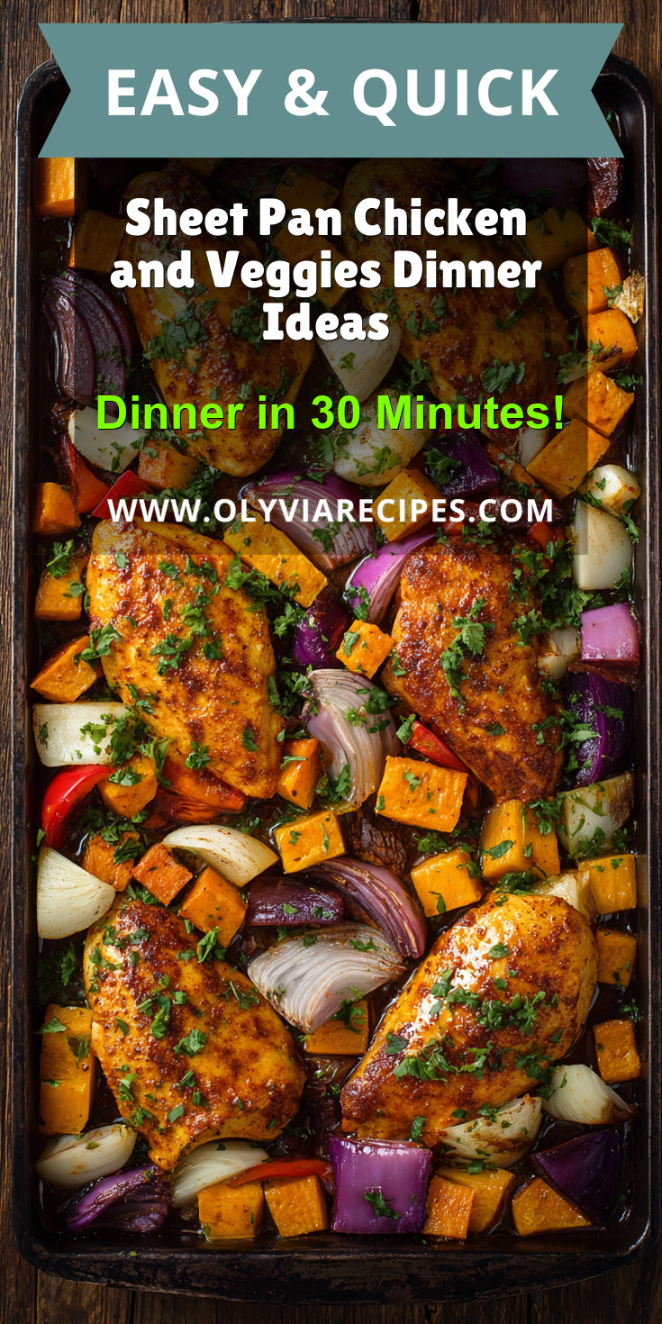 Sheet Pan Chicken and Veggies Dinner Ideas served warm with cozy spices