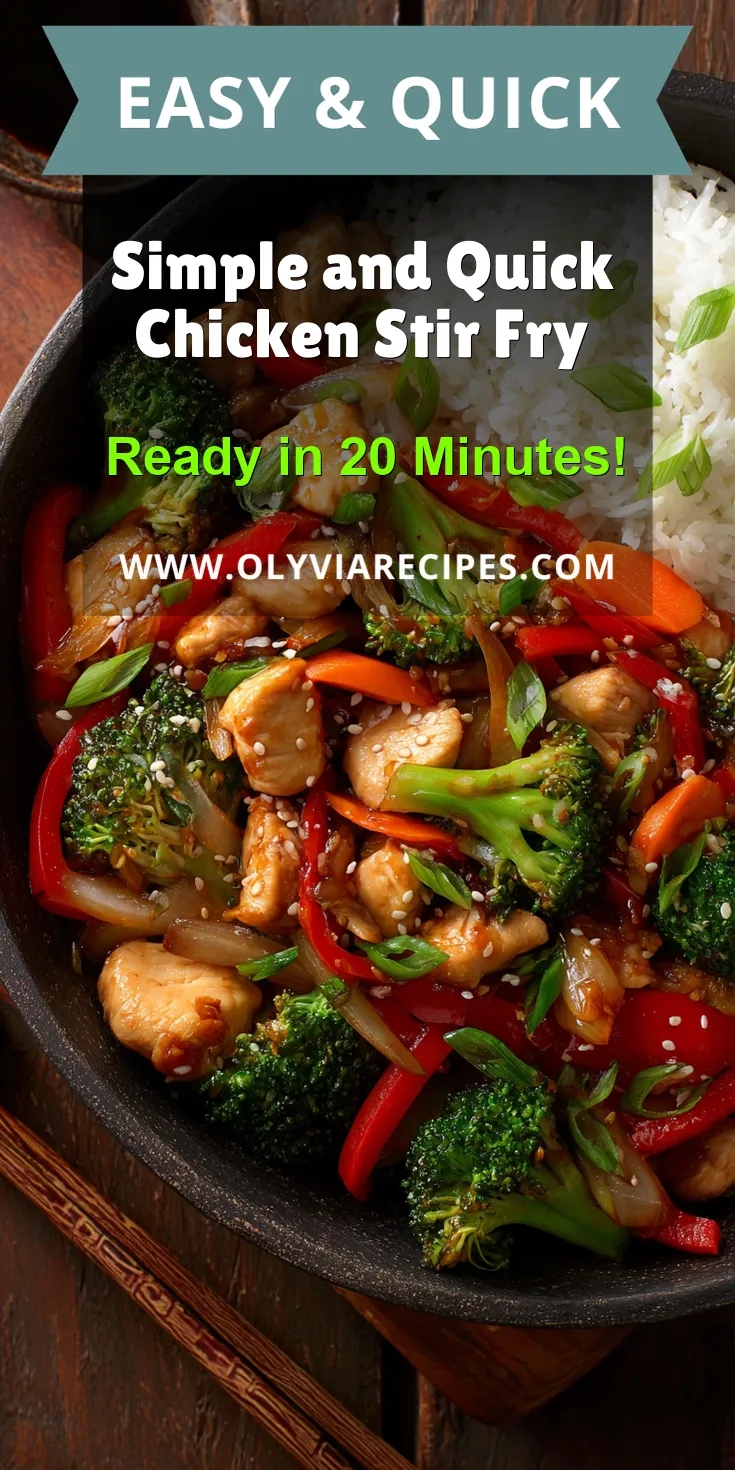 Simple and Quick Chicken Stir Fry served warm with cozy spices