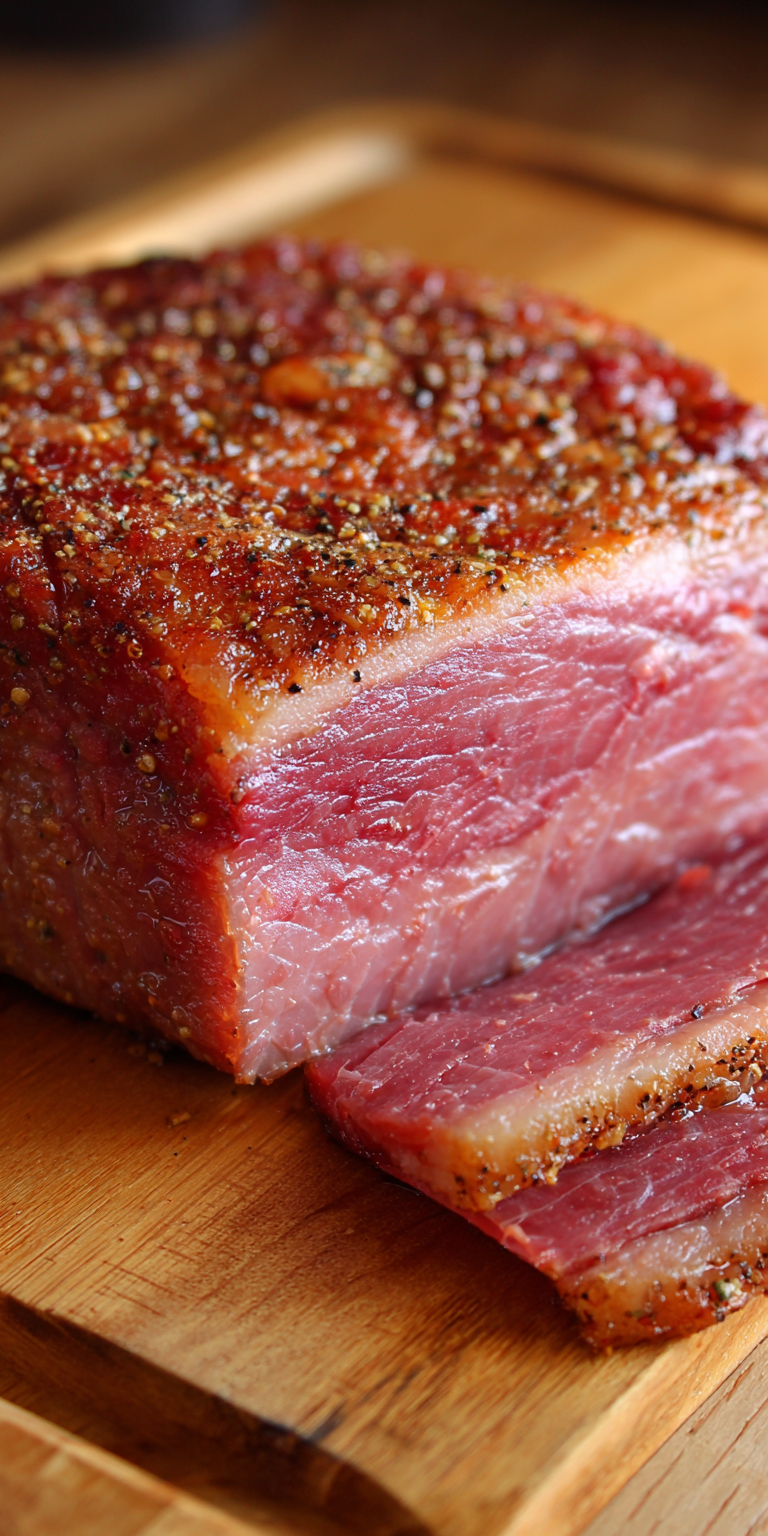 Smoked Corned Beef Brisket Recipe served warm with cozy spices