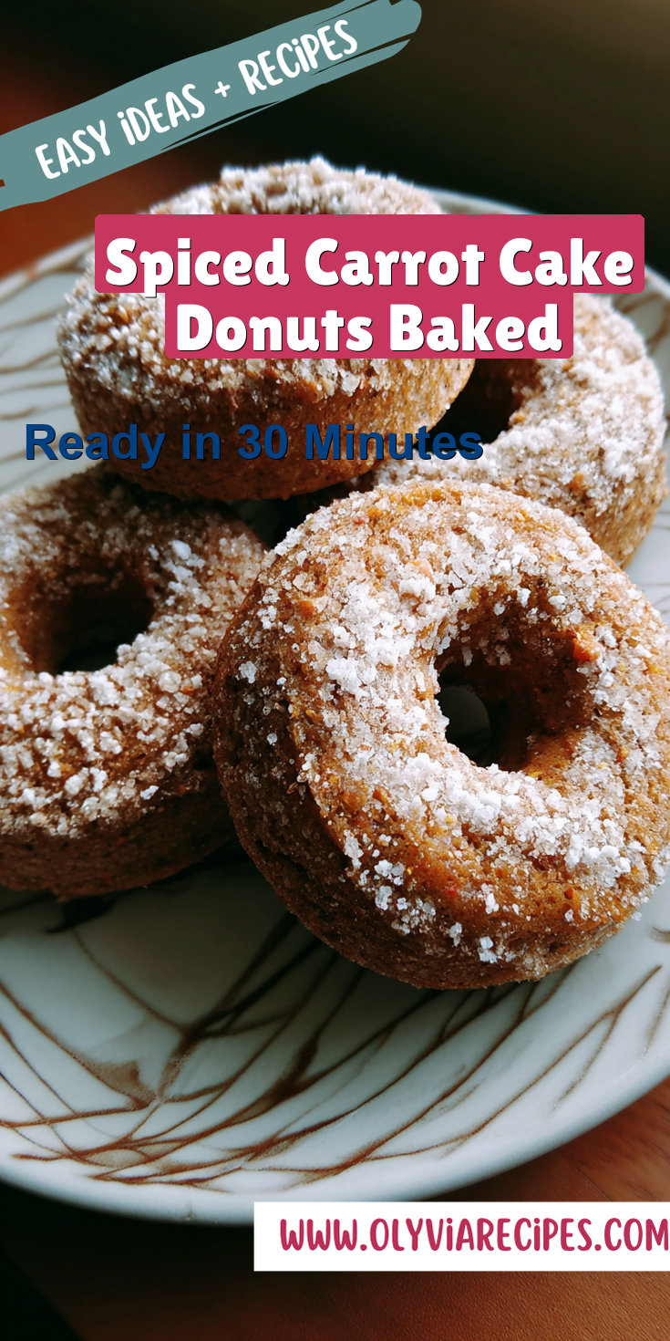Spiced Carrot Cake Donuts Baked served warm with cozy spices