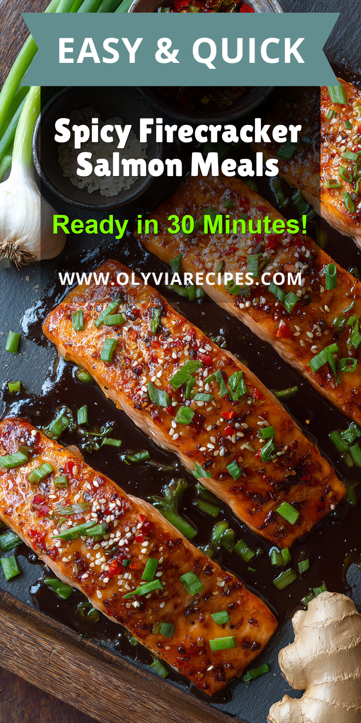 Spicy Firecracker Salmon Meals served warm with cozy spices