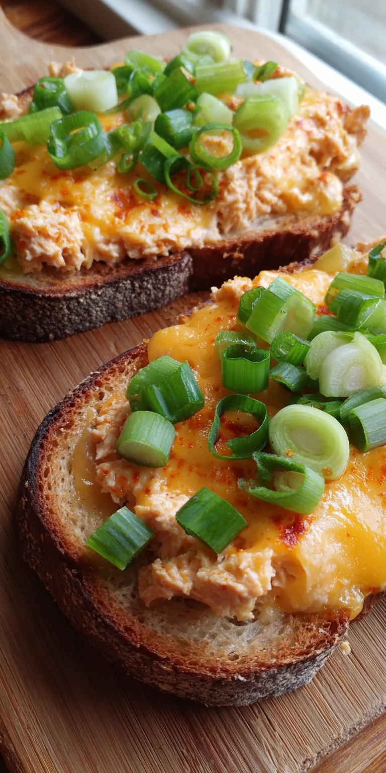 Spicy Tuna Melt High Protein Lunch served warm with cozy spices