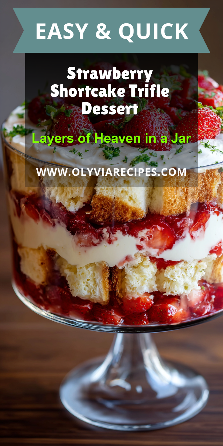 Strawberry Shortcake Trifle Dessert served warm with cozy spices