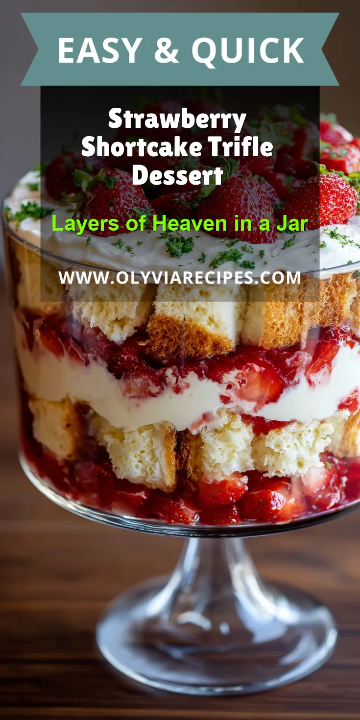 Strawberry Shortcake Trifle Dessert served warm with cozy spices