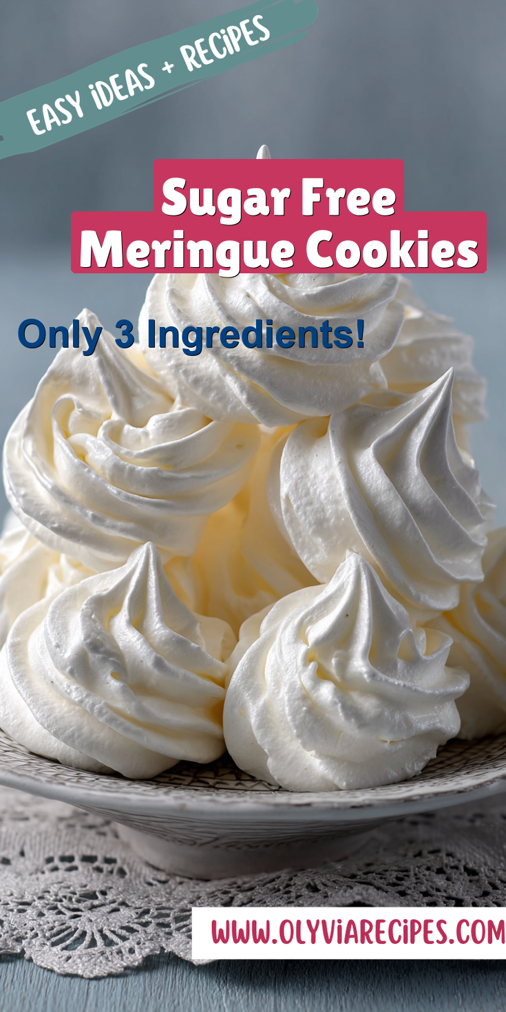 Sugar Free Meringue Cookies served warm with cozy spices