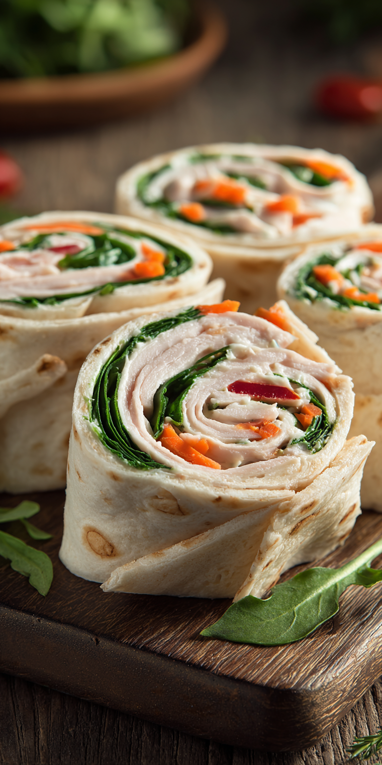 Turkey Pinwheels Healthy Food Dishes served warm with cozy spices