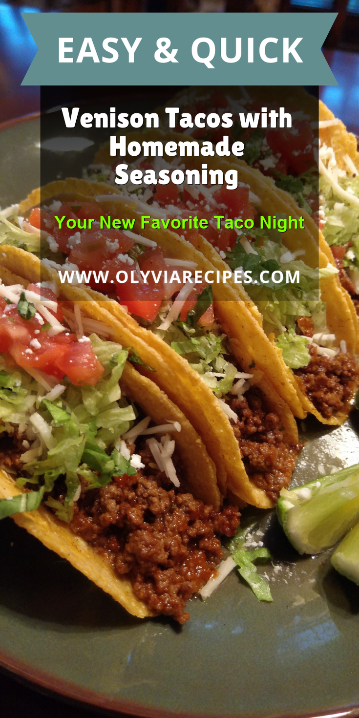 Venison Tacos with Homemade Seasoning served warm with cozy spices